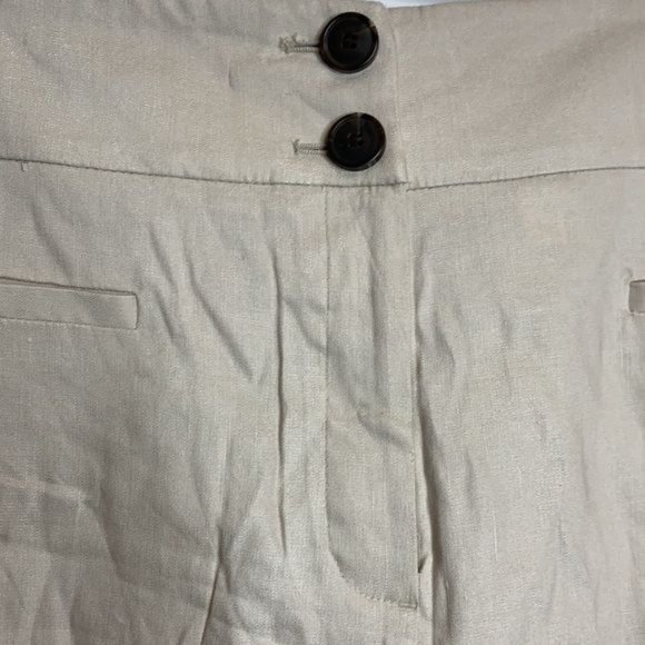 NWT Alfani Beige Coulotte Pant Linen 14W PLUS SIZE - Picture 2 of 6